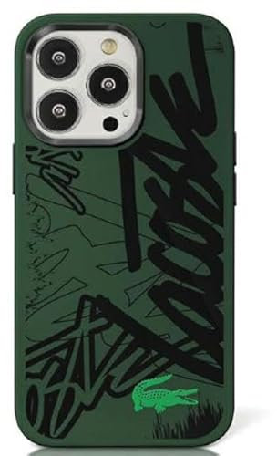 Lacoste LCHCP15LGRAK Hülle für iPhone 15 Pro 6.1 Schwarz hardcase Silicone Graffiti