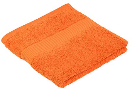 liebling Handtuch, 100% hochwertige Baumwolle, Serie Miami, 50 x 100 cm, waschbar & trocknergeeignet, Farbe: orange