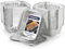 Clearly Set 500 Foil Trays with Lids, Aluminium Disposable Reusable Foil Food Container, Takeaway Containers, Great for Baking, Cooking, Freezing, Heating, Storing, BBQ (14.7x12.3x5cm)