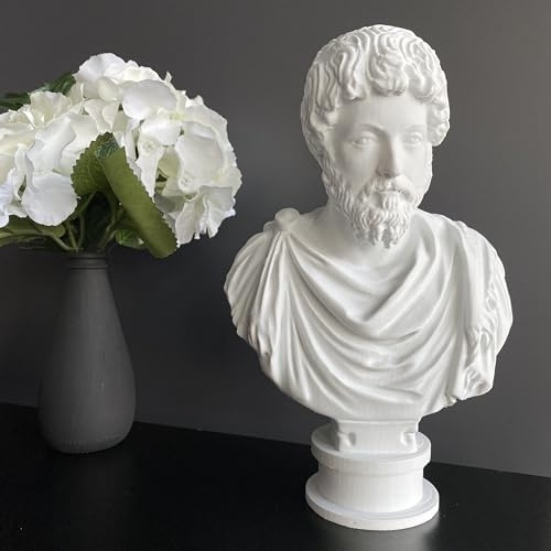 Marcus Aurelius Statue Büste Römischer Kaiser Aurelius Skulptur 25 cm
