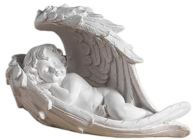 Alipis Decoración De Escritorio Ángel Willow Tree Angel Artesanal Adorno De Mesa Decorativo Decoración Hogar Creativa