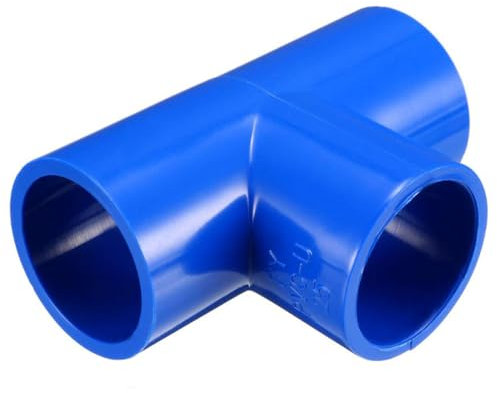 TOP-VIGOR Lot De 10 Raccords En T PVC 25mm, Jonction À 3 Voies Pour Tuyauterie D'Arrosage, Connexion Robuste Pour Systèmes D'Irrigation, DIY Et Plomberie, Bleu