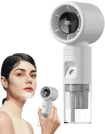 Mist Fan - Portable Handheld Fan,Mini Spray Water Cooling Tool with Digital Display for Outdoor Camping Home Makeup