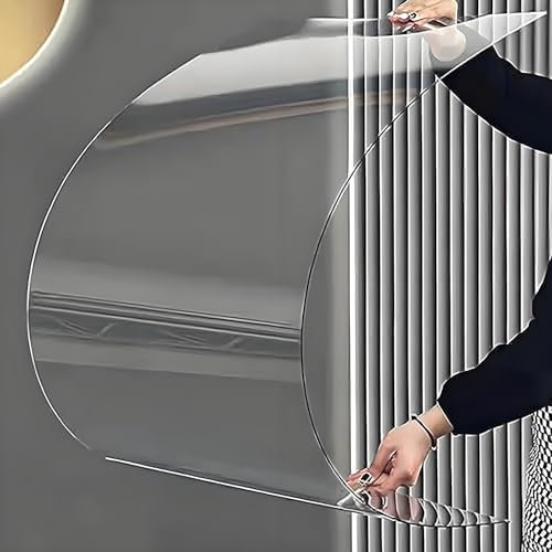 Kgfvesdc planchas policarbonato transparente(esp:1.2mm), Hoja Metacrilato PC,Alta transparencia,con Efecto de Brillo,Fácil de cortar,Protección UV para Cochera Cubierta Toldo,Invernadero Terraza