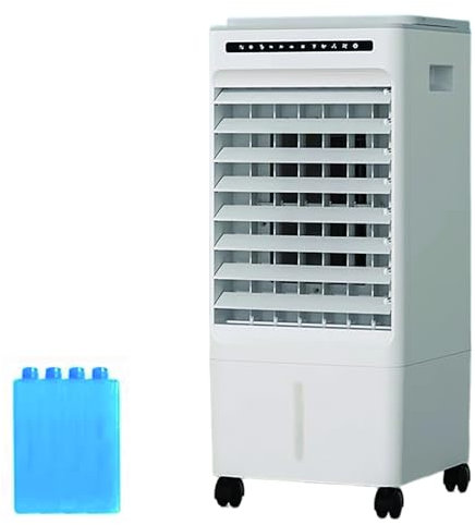 YCYRF Condizionatore Portatile, Rinfrescatore d'Aria Portatile 3 in 1 per Ambienti, Serbatoio d'Acqua da 5 L, 3 velocità e 3 Modelli, Condizionatori Senza Tubo con Timer 7H/Telecomando