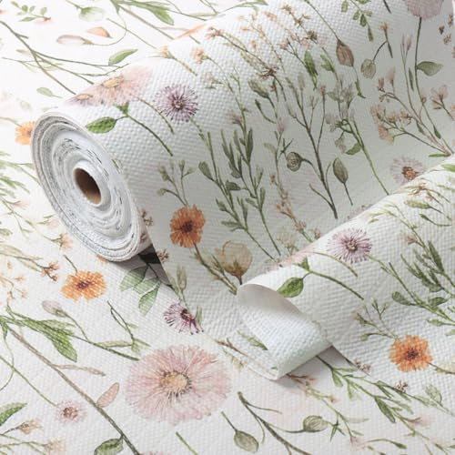 Schubladen- und Regaleinlage für Küchenschränke, Nicht klebend, Blumenmuster, starker Halt, rutschfeste Regaleinlagen, wasserdicht, Küchenregale, Schrankeinlage, leicht zu reinigen, 40 x 40 cm