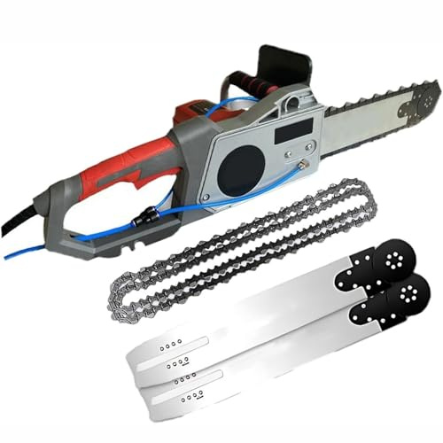 CGLYYDS Tronçonneuse électrique pour Béton, Tronçonneuse Murale Portative, Tronçonneuse Murale Diamantée avec Système Anti-Poussière Alimenté par Eau Cuttingdepth350mm