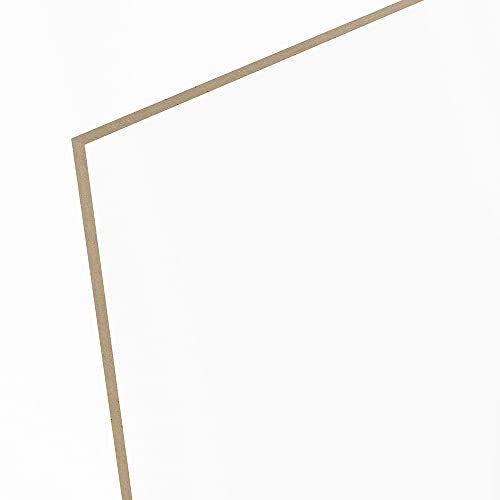 5mm HDF beidseitig weiß lackiert Platte 100x100 cm