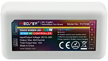 LGIDTECH FUT038 RGBW LED-Lichtstreifen 2,4 GHz RF Wireless 4-Zonen-Controller Empfänger Box,Milight 4-Zonen-RGBW-Fernbedienung, B3 T3-Panel und WiFi-iBox-Hub Alle sind separat erhältlich