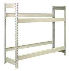 Simon Rack Getränkekistenregal für 9 Kisten, 1800x1000x300 mm, Blau, Freistehendes Metallregal für Wasserkisten, Bierkisten oder Getränkekisten, Für Küche, Garage oder Keller