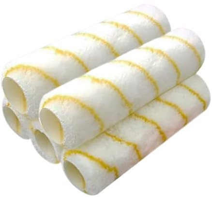 Pro Grade Paint Roller Covers - 1/2 X 9 Inch Microfiber 5 Pack