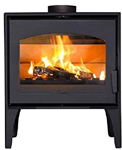 Estufa Calpe de Lacunza, Negro, Funcionamiento con madera, FIREPLACE, CALDERA, estufa, Diseño ECO, Eco-friendly, Energy-efficient, Efficient Combustion