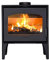 Estufa Calpe de Lacunza, Negro, Funcionamiento con madera, FIREPLACE, CALDERA, estufa, Diseño ECO, Eco-friendly, Energy-efficient, Efficient Combustion