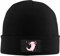 merahans Fashion Beanie Slouchy für Männer Frauen Cartoon Pink Axolotl Strick Skull Cap Winter Warm Hat, schwarz, Einheitsgröße