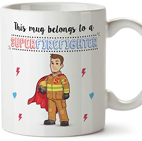 (Tasse in Englisch) Feuerwehrmann 350 ml