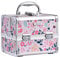 Joligrace Valigetta Trucchi Valigia Porta Trucchi Valigia Beauty Case Valigetta Per Cosmetici Organizzatore Trucco, Con Specchio Chiudibile a Chiave (Fiore)