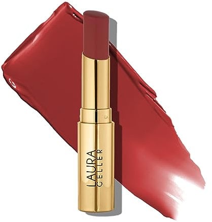 LAURA GELLER NEW YORK Jelly Balm Moisturising Tinted Lip Balm (Brick House) With Hydrating Vitamin E, Semi-Shine Finish With Juicy Lip-Stick Colour, Coloured Lip Balm For Smooth & Glossier Lips