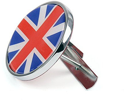 Bruce & Shark Front Grill Abzeichen mit Halter Union Jack UK Flagge Fit für Mini Cooper R50 R55 R56