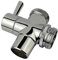 All Brass Faucet Diverter Valve with Aerator, Sink to Garden Hose Diverter Faucet Adapter, for Bathroom/Kitchen Sink Faucet Connection Portable Washing Machine/Dishwasher (G1/2 * 3/4, Chrome)