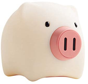 SOLUSTRE Schwein Nachtlicht Silikon Led Lampe Mit Timer-Funktion Wiederaufladbare Nachttischlampe Für Kinderzimmer Dimmbar USB-Betrieb Für Junge Mädchen Und Erwachsene