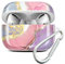 JIAXIUFEN Kompatibel mit AirPods Pro Hülle Stoßfeste Silikon Kopfhörer Taschen Case Schutzhülle Zubehör mit Karabiner Kompatibel mit AirPod Pro, Pink Violett