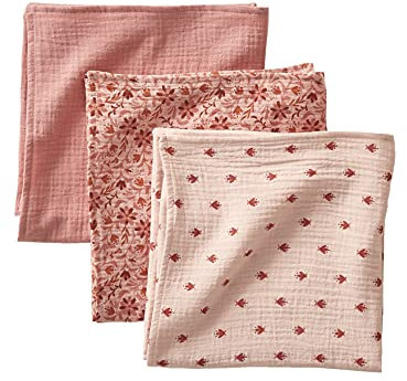 Vertbaudet 3er-Pack Wickeltücher,Hippie Vintage rosa ONE Size