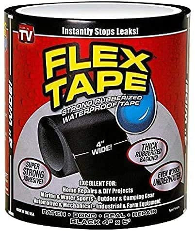 GLY Water Proof Flex-Tape Rubber Seal Stop Leaks Adhesive Super Strong Tape 4x5 (Pack of 3)