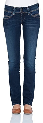 Pepe Jeans Damen Jeans Venus - Regular Fit - Blau - Ultra Dark, Größe:31W / 32L, Farbvariante:Ultra Dark PL204175H06