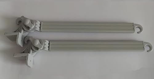Coppia Braccetti in Alluminio per Tende da Sole a Caduta 50 cm Vari Colori (50 cm, Grigio)