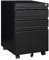 Panana Fully Assembled!Home Filing Furniture Under Desk 3Drawers Steel Lockable Mobile File Cabinet Bedside Table, Office Metal Storage Chest of Drawers(W39*D46*H62cm,Black)