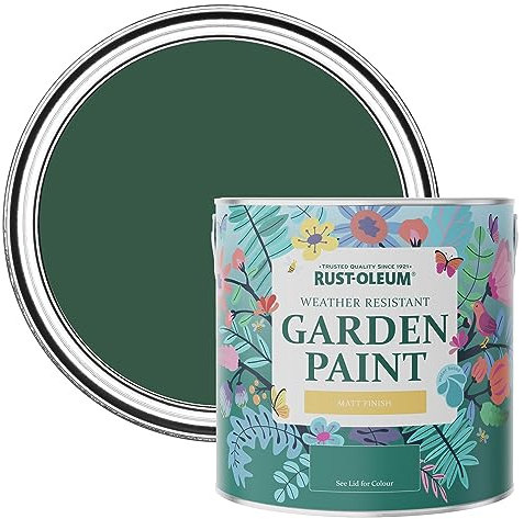 Rust-Oleum Green Mould-Resistant Garden Paint In Matt Finish - The Pinewoods 2.5L