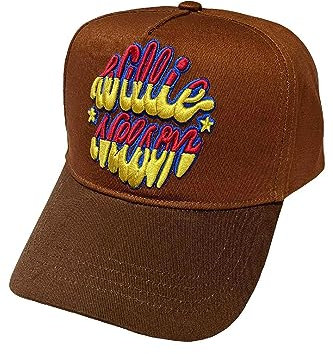 Rock Off officially licensed products Willie Nelson Baseball Cap Emblem Logo Nue offiziell Braun One Size