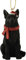 Dekofigur Deutscher Schäferhund, Ornament für Weihnachtsbaum, Festtagsstrumpffüller, Festtagsdekoration, Schwarz