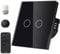 TAWOIA Interruptor de luz Smart Alexa (requiere cable neutro), interruptor de luz wifi con cristal de cristal, control por voz para Alexa, compatible con Smart Life y aplicación Tuya de 2 vías, 1 vía,