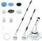 Electric Spin Scrubber, Cordless Cleaning Brush with 7 Replaceable Drill Brush Heads, Tub and Floor Tile 360 Power Scrubber Mop, Adjustable Handle Power Scrubber for Bathroom, Kitchen, Car, Floor