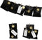 Frau WUNDERVoll® DIY Adventskalender zum Befüllen Bescherung, schwarze Papiertüten 13x16,5cm, Ziffern gold metallic/Weihnachten Aufkleber Advent Kalender Kinder Geschenkbeutel