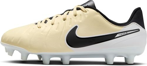 Nike Jr Legend 10 Academy Fg/Mg Fußballschuhe, Lemonade/Black-MTLC Gold Coin, 35.5 EU