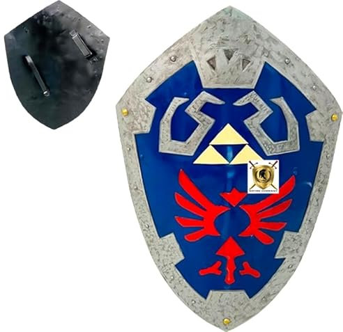 Schild-Link-Kostüm, mittelalterliches Metall, Dämmerung, Prinzessin, Triforce, Hylian-Schild für Erwachsene, Sammlerstück, Erntedankgeschenk