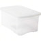Sicignano | Contenitore Organizer Storage Box Scatola Multiuso con Coperchio, Plastica Trasparente, Impilabile, Rettangolare - Soggiorno Camera da Letto Garage Vestiti Scarpe (2, 10 lt)