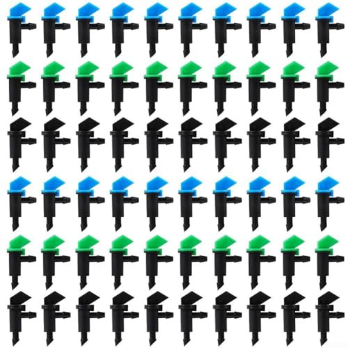 SMZhomeone 60 goteros de riego óptimo para riego por goteo a baja presión, 60 goteros de para bandera, riego de jardín