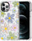 MOSNOVO Case for iPhone 12 Pro Max, [Buffertech 6.6ft Military-Grade Drop Protection] [Anti Peel Off Tech] Clear TPU Bumper Phone Case Cover Design - Linear Blooms