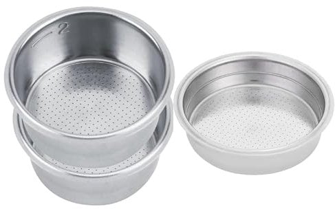 51mm Filtre à Café, Filtre à Café Réutilisable en Acier Inoxydable Filtres pour Cafetières Pressurisées 1 Tasse et 2 Tasses
