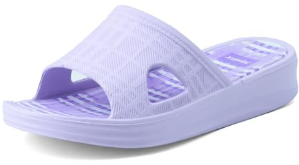 JOMIX Damen Badelatschen - Sommer Bunte Badeschuhe rutschfeste Badeschlappen Leicht Süße Hausschuhe Indoor Outdoor WES250403 (Lila, 39EU)