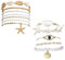 Boutihao 12 Stück Muschel-Armbänder für Frauen, Boho-Mehrschicht-Perlenarmbänder, Einstellbare Sommer-Strand-Seestern-Armbänder, für Frauen und Mädchen, Sommer, Strand, Urlaub, Zubehör