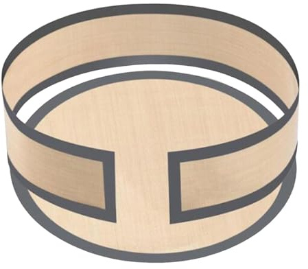 KESOTO Tappetino da Forno Rotondo in Silicone da 9 Pollici, Resistente al Calore, per Pizza E Pane.