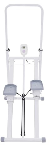 Klappbarer Treppensteiger Fitnessgerät für Zuhause, 150 kg Belastbarkeit – Verstellbarer Stair Stepper mit LCD-Display, Ganzkörpertrainer für Cardio, Beine & Po