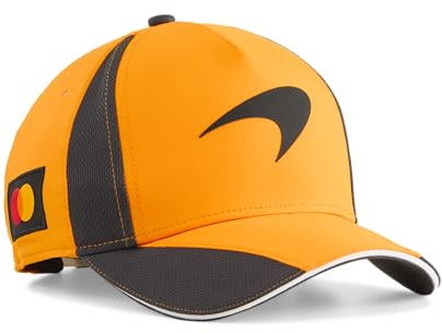 PUMA McLaren F1 2026 Kinder Team Kappe - Orange - Einheitsgröße | Verstellbare Passform für Kinder, Offizielle lizenzierte Replikensammlung, Getragen vom Team und den Fahrern
