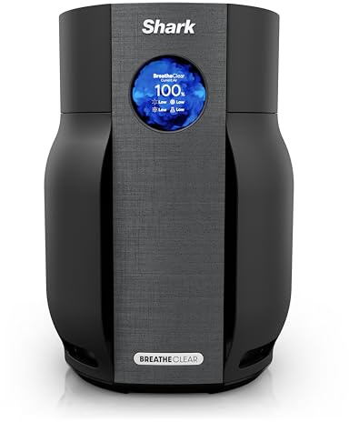 Shark BreatheClear with NeverChange, Smart Home Air Purifier, HEPA-Exceeds in All Modes for Dust, Dander, Allergens, Smoke, VOCs and More, Zero Filter Changes for Up to 6