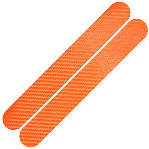 Finest Folia Fahrrad Kettenstreben Schutz Aufkleber Folie Lackschutz (K098 Carbon Orange)