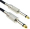 Profi 6,35 mm Verluste Lärm Gitarren Anschlusskabel Kabel Vergoldeten Metall Anschlüsse 5 m Schwarz [5 Meter/5m]